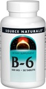 Bron Naturals Vitamine B-6, 500 mg Immuunsysteem Ondersteuning - 50 tabletten