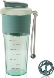 Proteïne Shaker fles,Sport Blender flessen voor eiwitmixen met Whisk Ball,Mixer fles, Portable Pre Workout Wei Proteïne Drink Shaker Cup,Midnight Blue