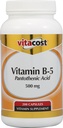 Vitacost Vitamine B5 Pantotheenzuur - 500 mg - 200 capsules