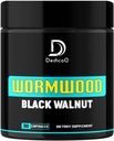 Premium Wormwood Capsules met zwarte walnoot - Wormwood Complex for Digestie, Immuun System & Health - 90 Veggie Capsules