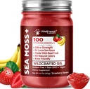 Irish Sea Moss Gel Raw - Wildcrafted Superfood Seamoss Gel - Aardbei Banaan Smaak, Vitamine en Mineral-Rich van Pristine Caribbean Waters, Immune en Digestief Gezondheid Ondersteuning - 10 oz.