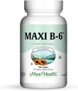 Maxi Health B-6 - Vitamine B6-100 mg Cardiovasculaire gezondheid - 100 tabletten - Kosher (100 tellen)