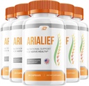 Arialief Capsules, Arialief Advanced Supplement, Alle Natuurlijke Formule om gezond niveau te handhaven, Maximale sterkte Dagelijkse Formule, Arialif Reviews (5 Pack - 300 Capsules)
