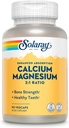 SOLARAY Calcium Magnesium Supplement, Magnesium & Calcium Supplementen voor vrouwen en mannen, 2:1 Ratio, Bot Gezondheid & Strength, Vegan, Hoge Absorptie, 60 dagen garantie, 22 porties, 90 VegCaps