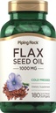 Piping Rock Vlaszaad Olie 1000mg Softgel Capsules 