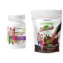 BariatricPal 30 dagen Bariatric Vitamine Bundle (Multivitamine ONE 1 per dag! Kauwbaar met 45mg ijzer - gemengde bes en calcium citraat zachte kauwt 500mg met Probiotica - chocolademunt)