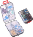 1Pack Travel Pill Organizer - 10 Compartments Pill Case, Compacte en draagbare pil Box, Perfect voor On-The-Go opslag, pil houder voor portemonnee grijs
