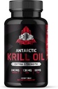 Antarctica Krill Oil 1000 mg met Omega-3s EPA, DHA, Astaxanthine en Fosfolipiden 60 Softgels