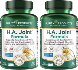 Zuiverheidsproducten HA Joint Formula Hyaluronic Acid + Key CoFactors - Joint + Skin Multi Collageen (Type I, II & III) - 5-Loxin - Olive Fruit Extract - Joint Flexibiliteit + Mobiliteit - 90 Capsules (2)