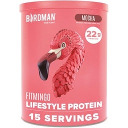BIRDMAN Fitmingo Vegan Protein Powder with Inositol, Collageen Boosters, Hyaluronic Acid and Vitamins 