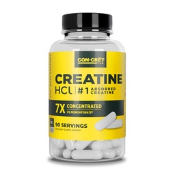 CON-CRET Creatine HCl Capsules for Women and Men, 90 Count