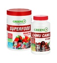Greens+ Organic Reds Superfood Powder Camu Camu Dieet 400mg Vitamine C SuperFruit Supplement 120 Capsules, 100% natuurlijk, Vitaminen & Mineraal, Veganistisch, Soja/Dairy/Glutenvrij