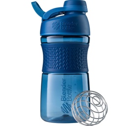 BlenderBattle SportMixer Shaker Bottle Perfect voor eiwitshakes en pre-workout, 20-ounce, marine