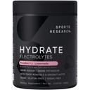 Sportonderzoek® Hydrate Electrolytes Powder - Suikervrij en natuurlijk op smaak gebracht met vitamines, mineralen en kokoswater - Ondersteunt Hydration - Raspberry Limonade - 90 Servers