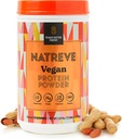 Natreve Vegan Protein Powder - 25g Plant Based Protein Powder with Probiotics and Amino Acids - Gluten Free Peanut Butter Parfait, 18 Servings