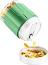 Odaro Extra Grote pil Organisator, 7 Compartiment Reis pil Box, Daily Medicine Organizer en opslag - Olive