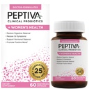 Peptiva Probiotics for Women's Health - Women's Probiotic and Digestive Support, 25 Billion CFU, Multi-Strain Probiotic, Lactobacillus Acidophilus, Bifidobacterium - 60 Vegetarian Capsules