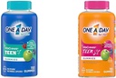ONE A DAY Tiener voor hem Multivitamine Gummies & Teen voor haar Multivitamine Gummies, Gummy Multivitamines met Vitamine A, C, D, E en Zink voor Immune Health Support, Physical Energy & More, 150 Tellen