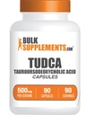 BulkSupplements.com TUDCA Capsules - TUDCA Supplement, Tauurourso deoxycholzuur, TUDCA 500mg voor leverondersteuning - Glutenvrij, 1 capsule per portie, 90 capsules (verpakking van 1)