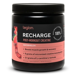 LEGION Recharge Post Workout Supplement - Alle natuurlijke spier Builder & Recovery Drink met Micronized Creatine Monohydraat. Natuurlijk zoet en smaakvol, veilig en gezond (Watermeloen, 30 Serve)