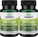 Swanson Chrysin Passionflower Extract - Kruidensupplement ter bevordering van de algehele gezondheid, welzijn en fitness - natuurlijke formule mei ondersteuning spieronderhoud Lean - (30 Veggie Capsules)