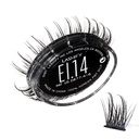 Lashify Extreme Ice 14mm Gossamer DIY Eyelash Extensions Refill, de eerste ooit Dual-Fibered Lash die beschikt over zowel dunne en dikke vezels, zwart, gemakkelijk Valse wimpers