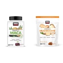 Force Factor Maca & Mushroom Supplementen met 7 Paddestoelen, Maca Wortel, Vitaminen, 60 Zachte Kauwen Elk