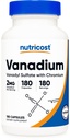 Nutricost Vanadium + Chroom 2mg 180 Vegetarische Capsules - Glutenvrij, Non-GMO - Vanadium Supplement