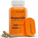 Hesperidine 1000mg, 240 Capsules (4 maanden levering), Ondersteunt Cardiovasculaire Gezondheid, Bloeddruk & Circulatie, Immuun Ondersteuning, Krachtige Antioxidant & Vasculaire Functie Voordelen, Made in USA