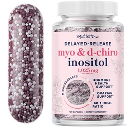 Myo-Inositol & D-Chiro Inositol for Hormone Balance for Women Microbeadlets to Regulate Menstrual Cycle & Support Ovarian Health 