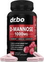 D Mannose supplementen voor vrouwen pillen - Natuurlijke D-Mannesia 500 mg capsules, Cranberry DMannesia pillen 1000 mg per portie - Blaas Flush & Urinaire Tract Cleanse Health Supplement - 120 Veg Capsules