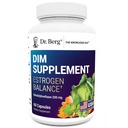 Dr. Berg DIM supplement Estrogen Balance - Original Estrogen Supplement for Women with Diindolylmethaan for Menstrual Symptomen & Menopauze Relief & Black Pepper for Enhanced Absorptie - 60 Capsules