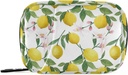 Waterverf bloem citroen pil Box 7 Dag pil geval reis pil Organisator tas met rits draagbare wekelijkse geval Compacte grootte voor vitamine supplement houder