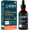 Cordyceps paddo supplement - snellere absorptie dan Cordyceps paddo Capsules of poeder - onze cordyceps Extract bevordert energie en uithoudingsvermogen ondersteuning - paddo extract - 2 Fl Oz door E2H