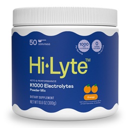 Hi-Lyte K1000 Electrolytes Powder Mix Orange Keto & Performance, 50 porties
