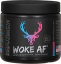 Woke Af Bucked Up Pre-Workout Powder, Increased Energy, Miami, 333mg Caffeine, 20 Servings