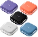 Kleine pil geval 4 Compartments licht grijs paars blauw zwart en roze Set van 5