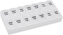 Herinneren N' Time Weekly (7-Dag) AM/PM Pillen Organisator, Vitamine en Medicine Box, Grote Compartementen, 2 keer per dag, Clear Lids