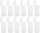 12 Pack Lege plastic pillen flessen met caps, luchtdichte Multi-Purpose 13 Dram Pill Container met Pop Top Caps voor geneesmiddelen, supplementen, of elke kleine items (helder transparant)