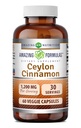 Verbazingwekkende Formules Ceylon Cinnamon 1200 Mg Supplement 