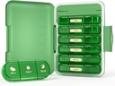 Week pil Organizer 3x per dag, 7 dagen pil Box 3 keer, Portable for Travel Pill Case for Pillen/Vitamine/Visolie/Medicatie/Suplements (3x7 Green)