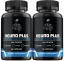 Neuro Plus Brain Supplement, NeuroPlus for Memory Formula, Nero Plus PQQ to Reduce The Negative Effects of Brain Fog, Neuro+ Cognitieve Functie, Nuero Plus Reviews (2 Pack - 120 Capsules)