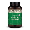 Dr. Mercola Organic Fermented Greens, 30 porties (180 capsules), Dieetsupplement, Ondersteunt Immune Health, Niet-GMO, Gecertificeerde USDA Biologisch