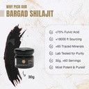 Himalaya Shilajit Resin voor vrouwen 100% Pure, Gold Grade & Lab Tested Boosts Energy, Immunity & Vitality with Fulvic Acid & 85+ Mineralen 30 gram Premium Wellness
