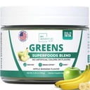 Green Superfood Powder for Digestie & Gut Health - Keto Friendly Superfood Greens Blend Powder for Immune Support - Powdered Greens Supplement for Immune Boost - Apple Banana Flavor