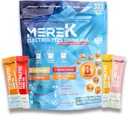 mereK Electrolyte Hydration Powder Supplements 32 Sachets Easy Open Single-Serving Perfect for Workout Essential for Daily Hydration Needs No Sugar, No Calories, Keto Friendly