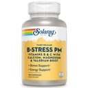 SOLARAY B-Stress P.M. | 120 caps | Complete B-Complex Blend with Essential Vitamins Plus Valerian, Chamomile & Peppermint in Easy-to-Take Capsules