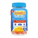 Emergen-C Immune+ Triple Action Immune Support Gummies, BetaVia (R), 1000mg Vitamin C, B Vitamins, Vitamin D and Antioxidants, Super Orange - 45 Count