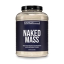 NAKED Vanille Mass - Alle natuurlijke Vanille Weight Gainer Proteïne Poeder - 8lb Bulk, GGO-vrij, Glutenvrij en sojavrij, Geen kunstmatige ingrediënten - 1.260 Calorieën - 11 porties