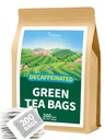 TeeLux Decaf groene theezakjes, pure cafeïnevrije groene thee, Super Antioxidant, Hot & Iced Thee, 200 Tellen